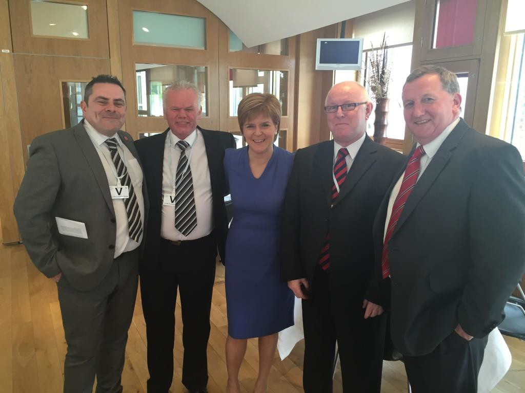 First Minister congratulates Willie on his workplace learning activities 