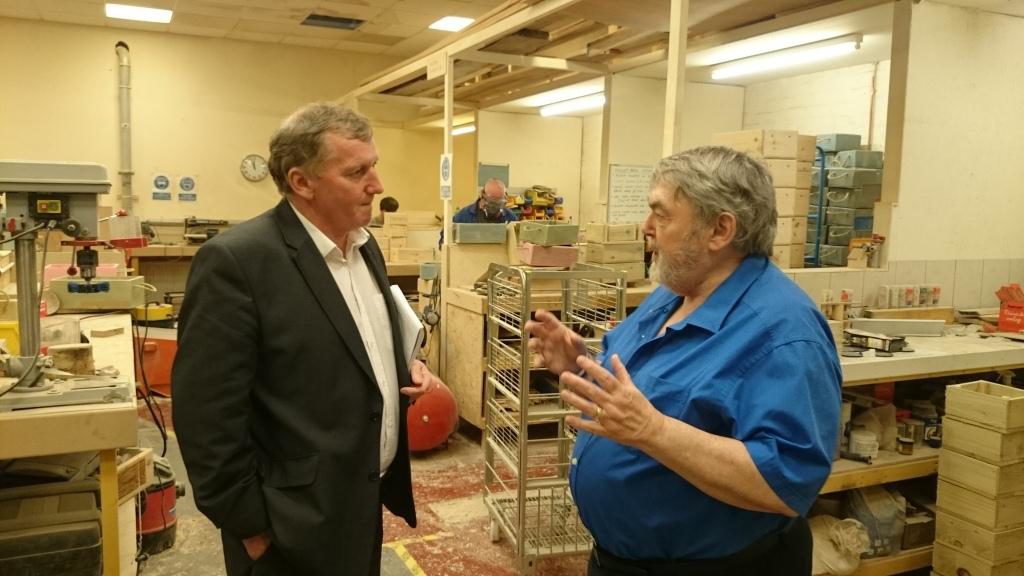 On a visit to Inverclyde Community Development Trust