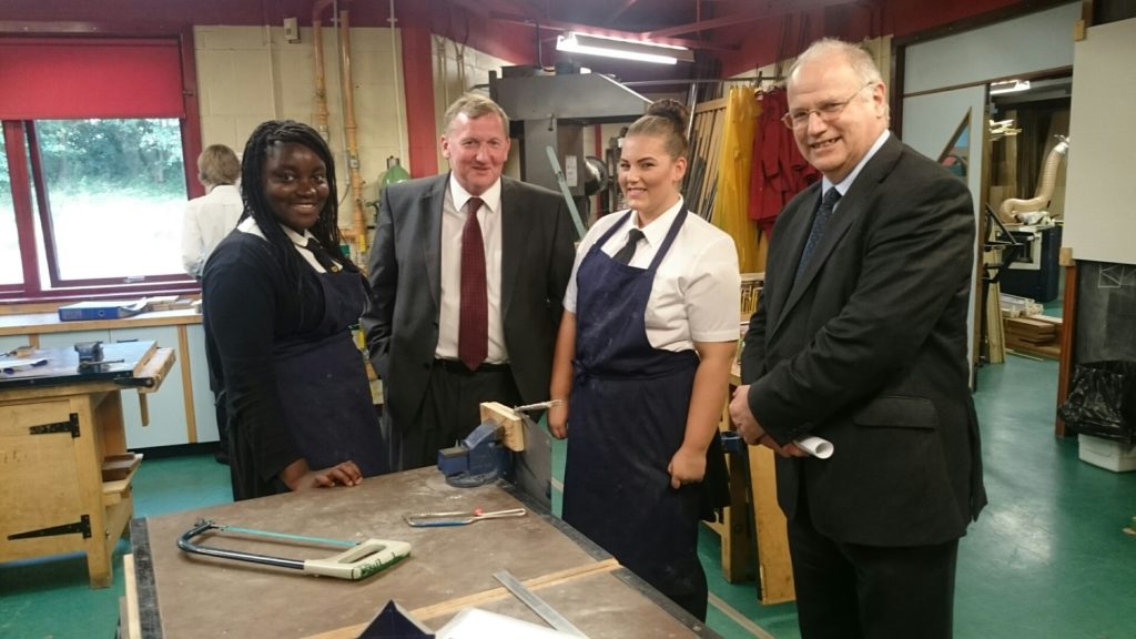 Photo shows Sarah Andoh-Kesson, Alex Rowley, Courtney Fleming and Fife Council leader David Ross