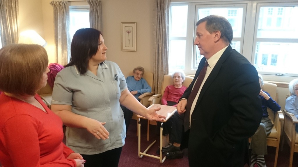 Meeting residents and staff in Crossgates